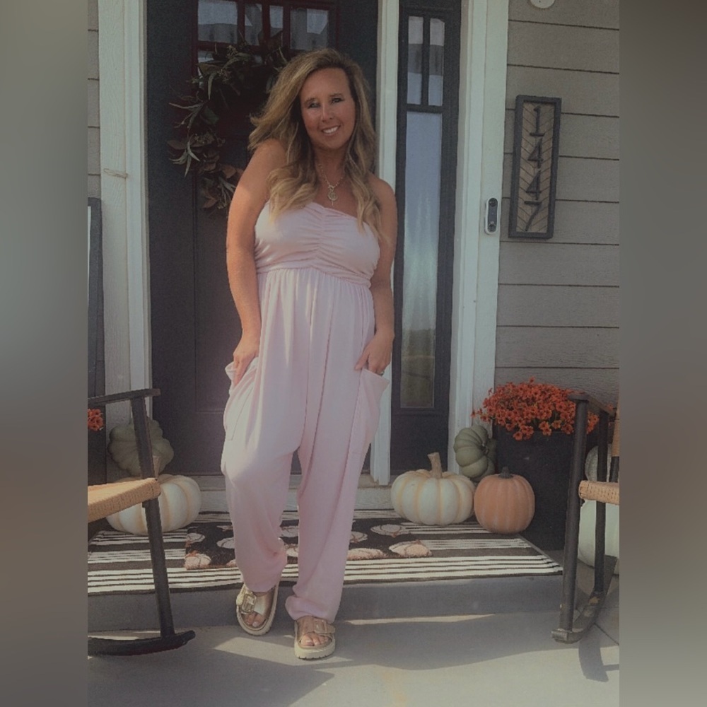 Elegant Pink Jumpsuit